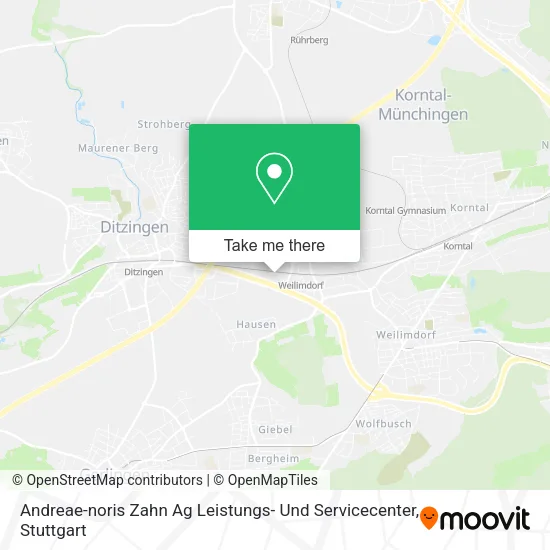 Карта Andreae-noris Zahn Ag Leistungs- Und Servicecenter