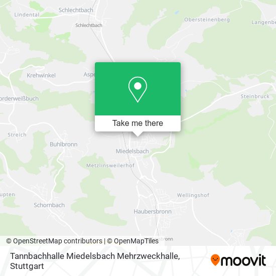 Tannbachhalle Miedelsbach Mehrzweckhalle map