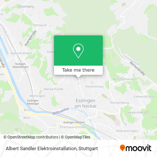 Albert Sandler Elektroinstallation map