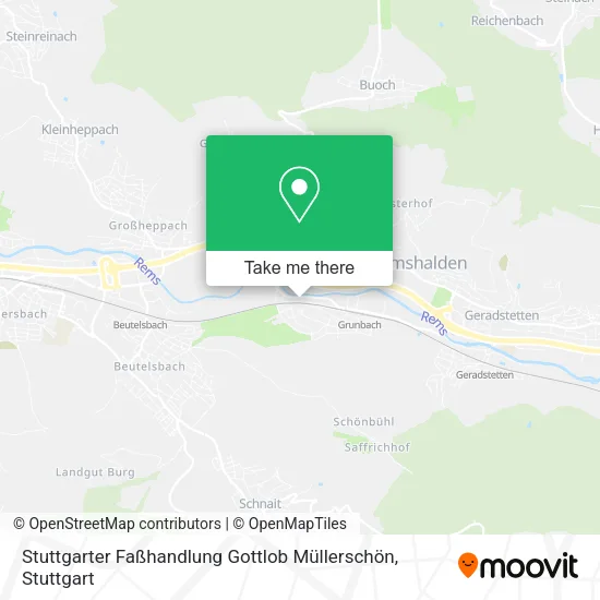 Карта Stuttgarter Faßhandlung Gottlob Müllerschön