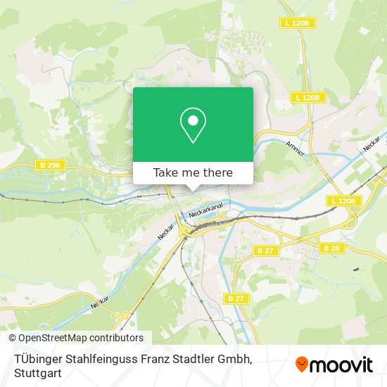 Карта TÜbinger Stahlfeinguss Franz Stadtler Gmbh