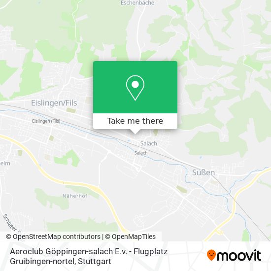 Aeroclub Göppingen-salach E.v. - Flugplatz Gruibingen-nortel map