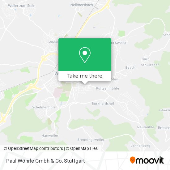 Paul Wöhrle Gmbh & Co map