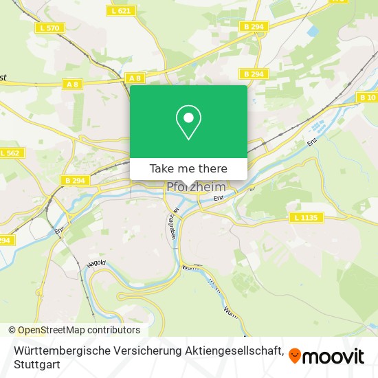 Württembergische Versicherung Aktiengesellschaft map