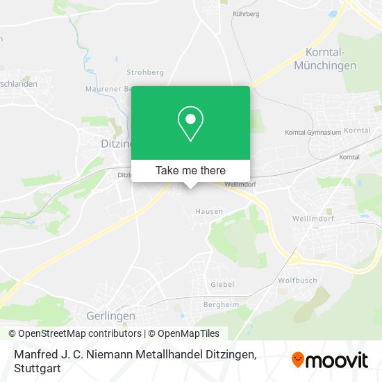 Manfred J. C. Niemann Metallhandel Ditzingen map