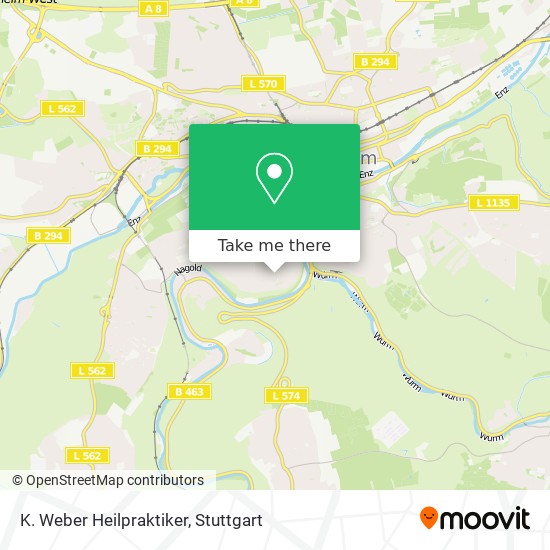 K. Weber Heilpraktiker map
