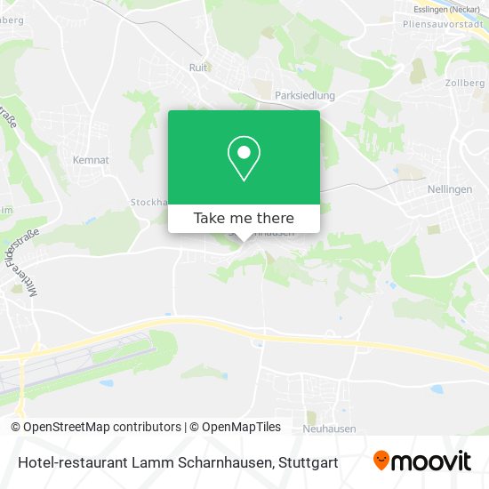 Hotel-restaurant Lamm Scharnhausen map