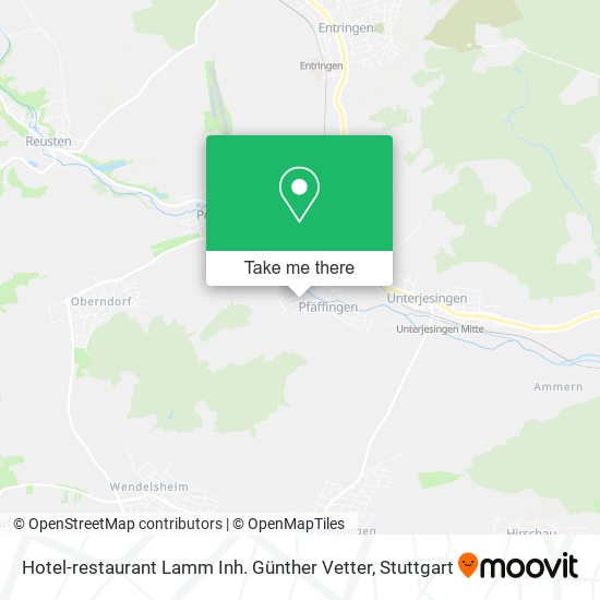 Hotel-restaurant Lamm Inh. Günther Vetter map