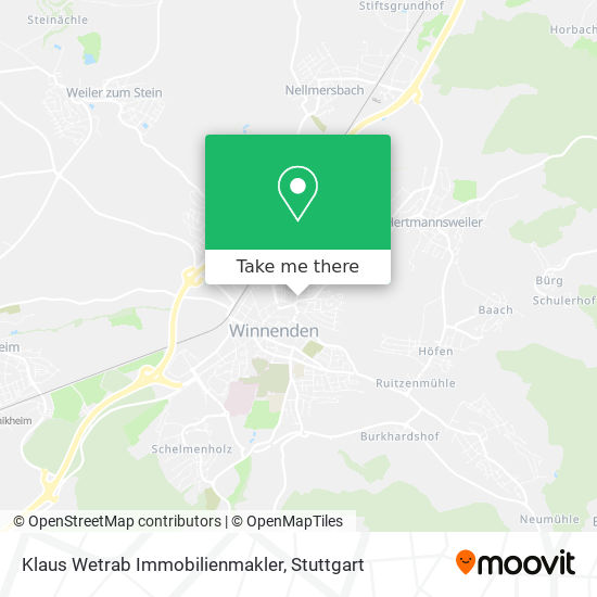 Klaus Wetrab Immobilienmakler map