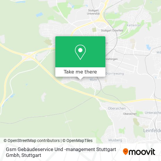 Gsm Gebäudeservice Und -management Stuttgart Gmbh map