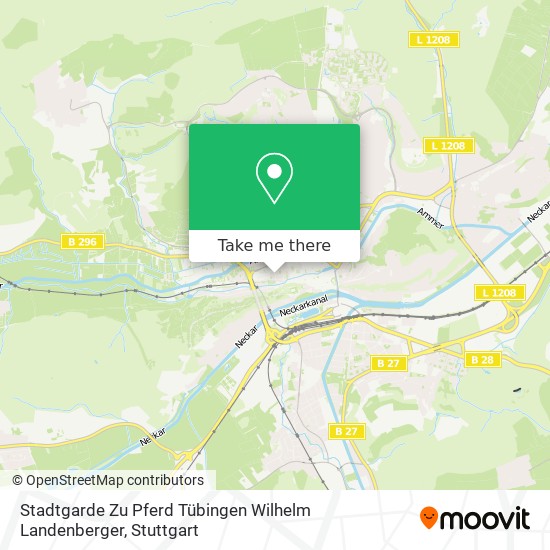 Stadtgarde Zu Pferd Tübingen Wilhelm Landenberger map