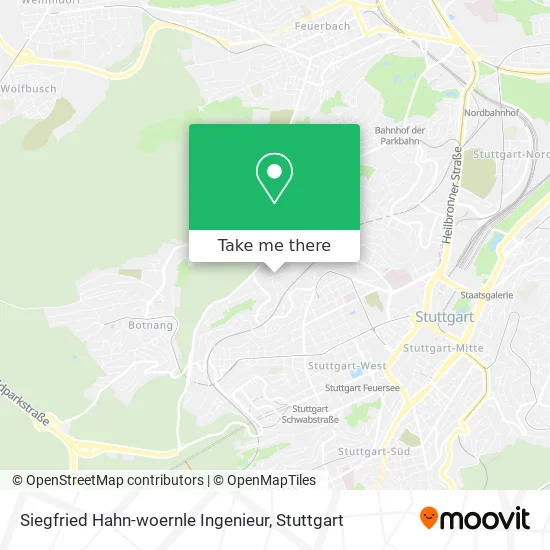 Карта Siegfried Hahn-woernle Ingenieur