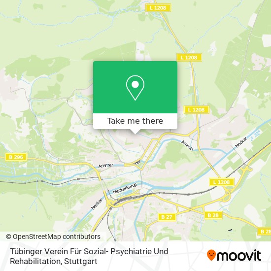 Tübinger Verein Für Sozial- Psychiatrie Und Rehabilitation map