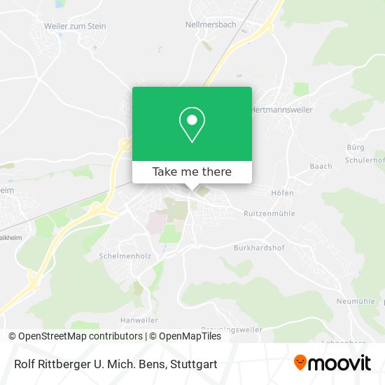 Rolf Rittberger U. Mich. Bens map