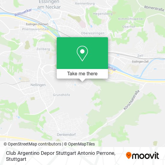 Club Argentino Depor Stuttgart Antonio Perrone map
