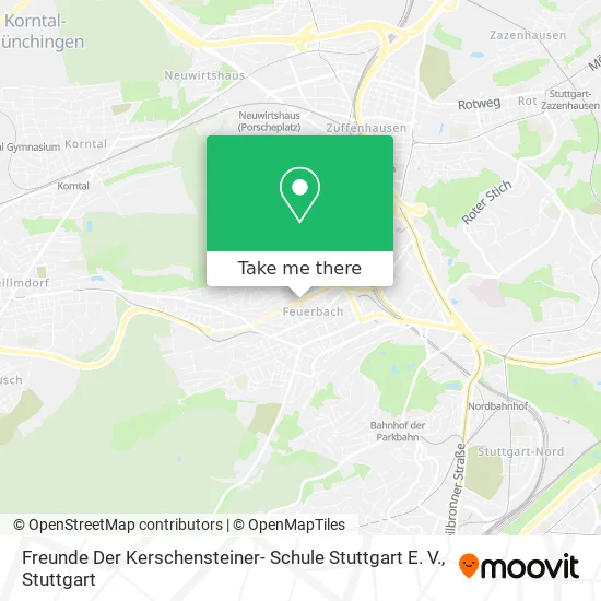 Карта Freunde Der Kerschensteiner- Schule Stuttgart E. V.