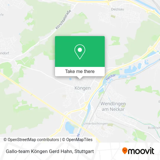 Карта Gallo-team Köngen Gerd Hahn