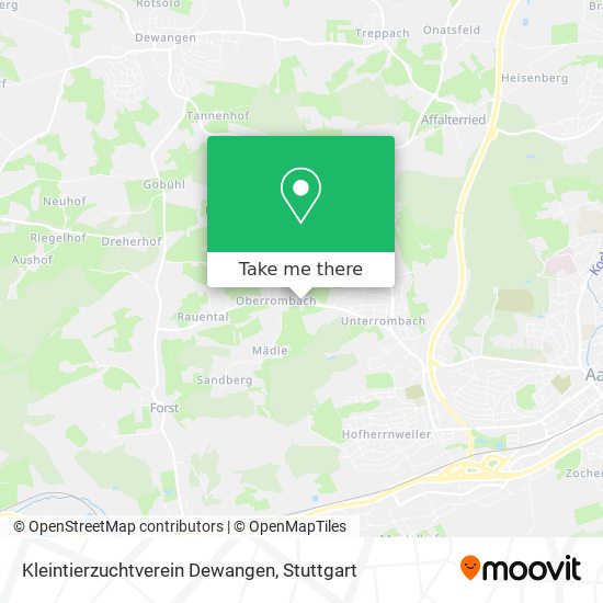 Kleintierzuchtverein Dewangen map