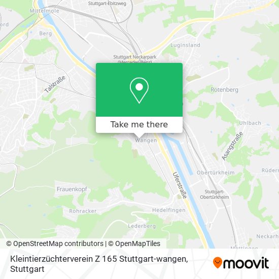 Kleintierzüchterverein Z 165 Stuttgart-wangen map