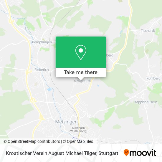 Kroatischer Verein August Michael Tilger map