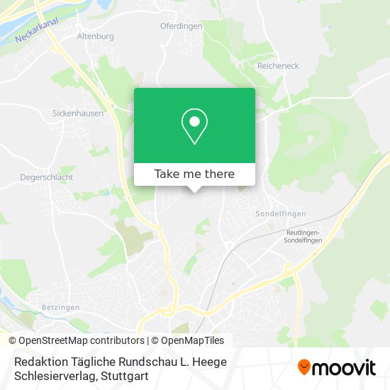 Redaktion Tägliche Rundschau L. Heege Schlesierverlag map