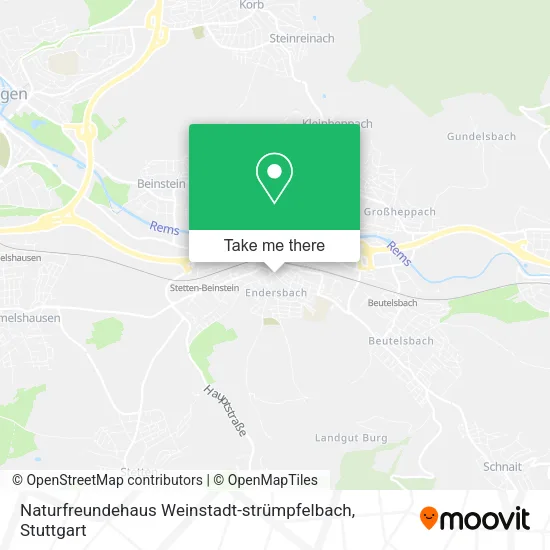 Карта Naturfreundehaus Weinstadt-strümpfelbach