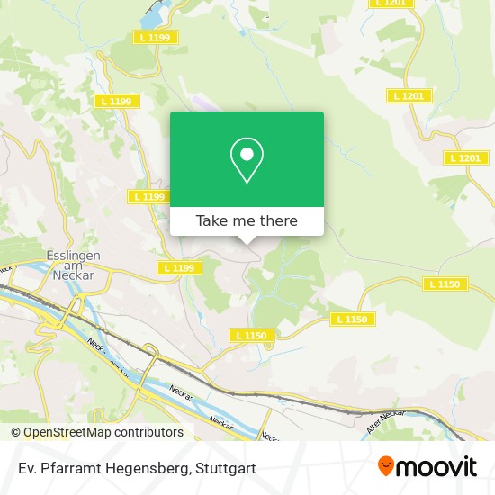 Ev. Pfarramt Hegensberg map