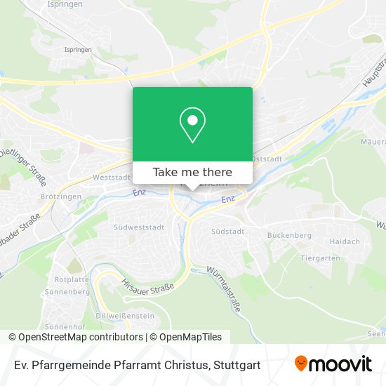 Ev. Pfarrgemeinde Pfarramt Christus map