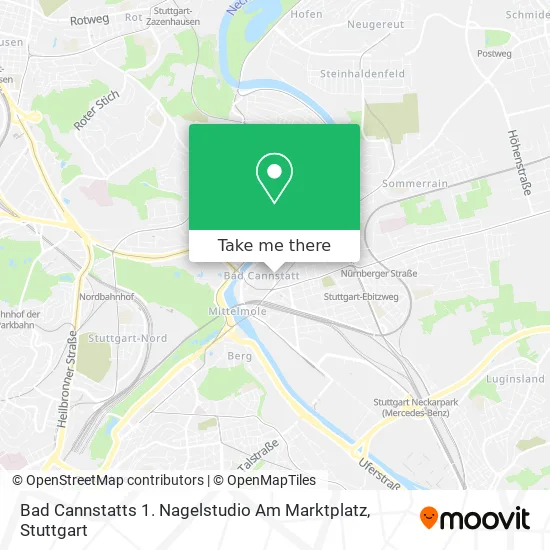 Карта Bad Cannstatts 1. Nagelstudio Am Marktplatz