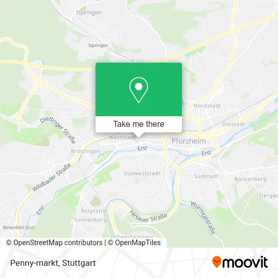 Penny-markt map