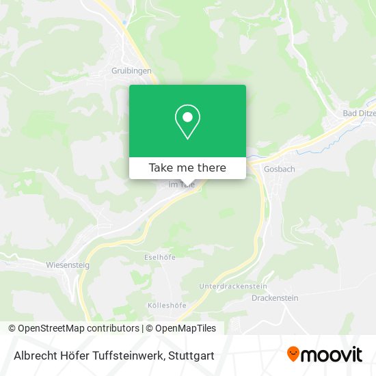 Albrecht Höfer Tuffsteinwerk map