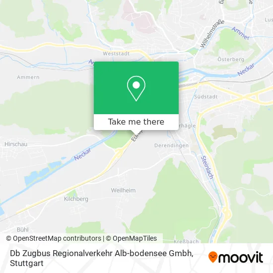 Карта Db Zugbus Regionalverkehr Alb-bodensee Gmbh