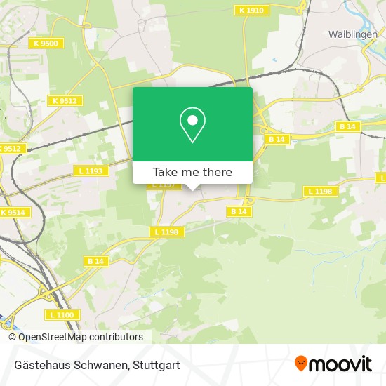 Карта Gästehaus Schwanen