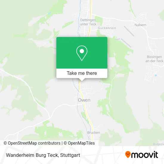 Карта Wanderheim Burg Teck