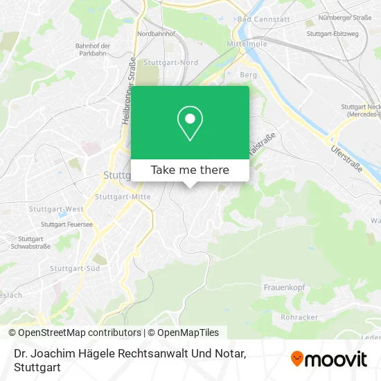Карта Dr. Joachim Hägele Rechtsanwalt Und Notar
