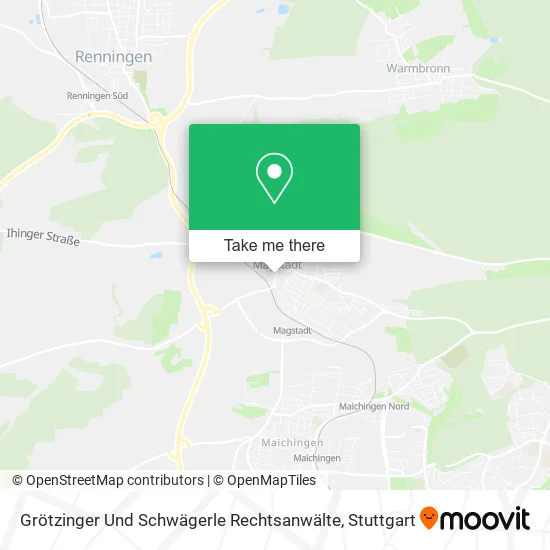 Карта Grötzinger Und Schwägerle Rechtsanwälte