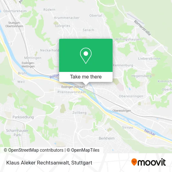 Карта Klaus Aleker Rechtsanwalt