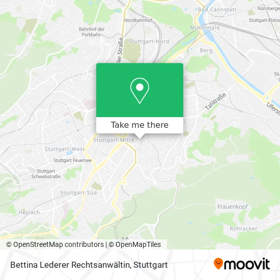 Карта Bettina Lederer Rechtsanwältin