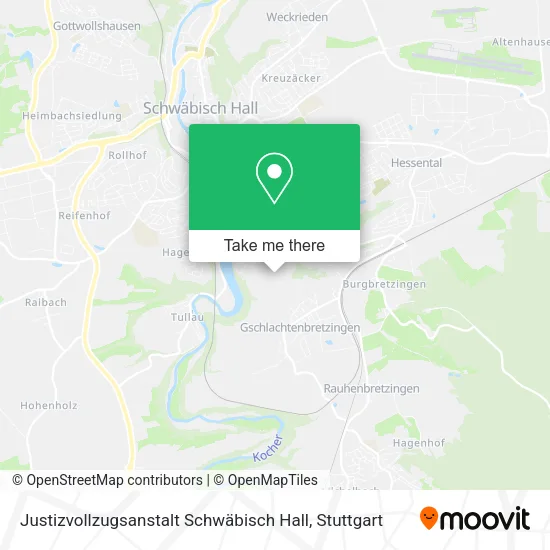 Карта Justizvollzugsanstalt Schwäbisch Hall