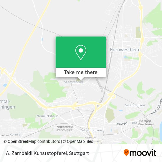 Карта A. Zambaldi Kunststopferei
