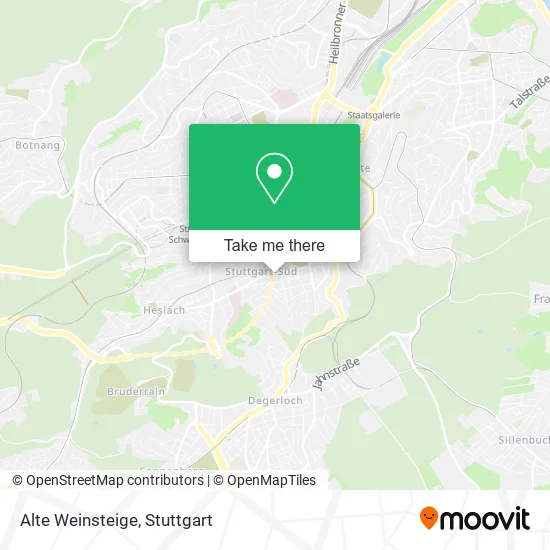 Карта Alte Weinsteige