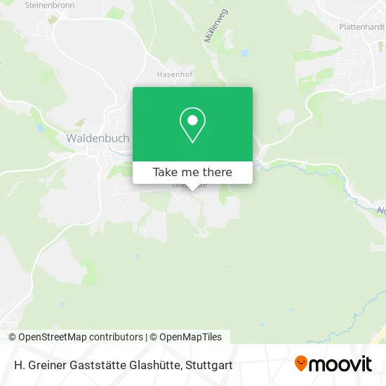 Карта H. Greiner Gaststätte Glashütte