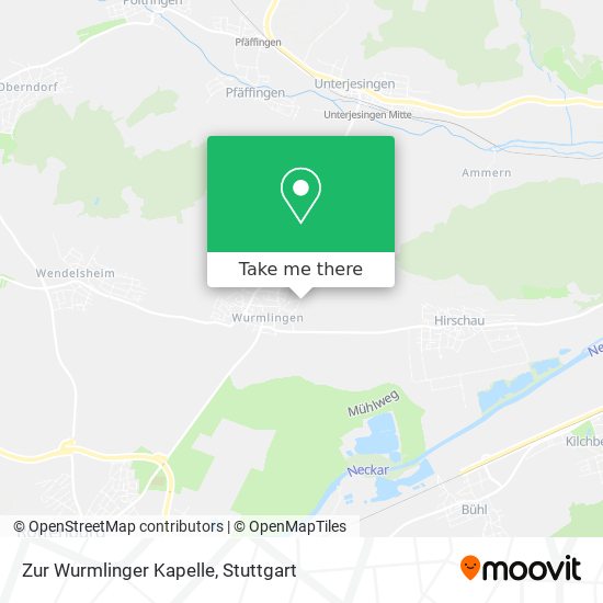 Карта Zur Wurmlinger Kapelle