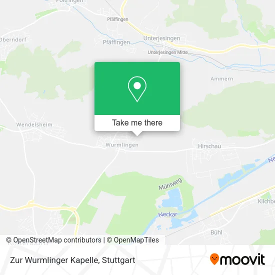 Карта Zur Wurmlinger Kapelle