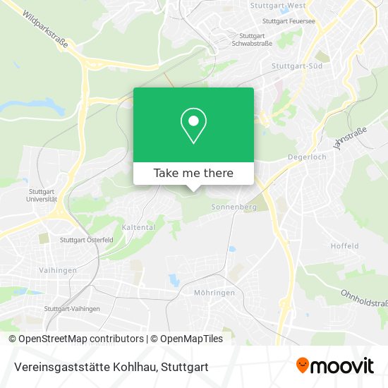 Vereinsgaststätte Kohlhau map
