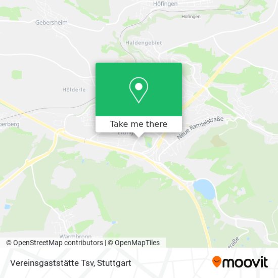 Vereinsgaststätte Tsv map