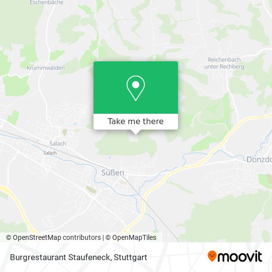 Burgrestaurant Staufeneck map