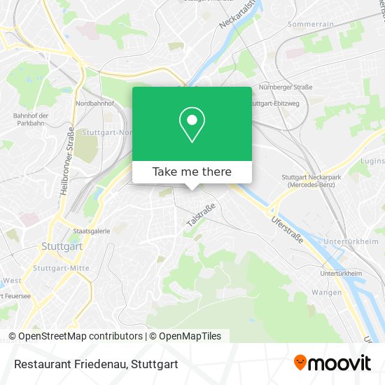 Restaurant Friedenau map