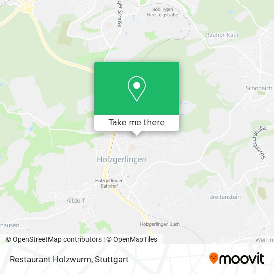 Restaurant Holzwurm map