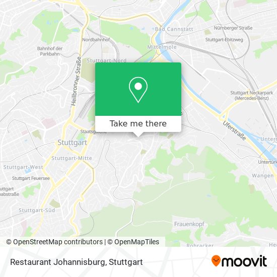Restaurant Johannisburg map